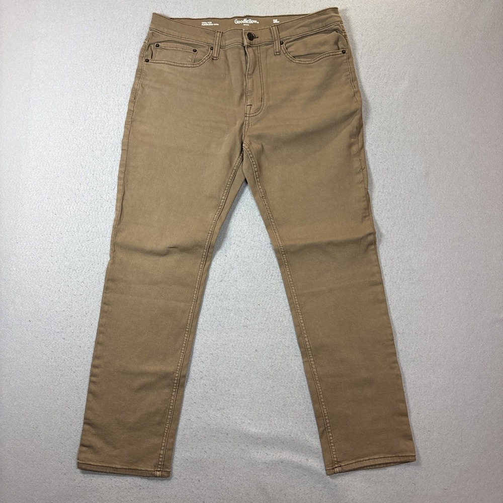 Goodfellow & Co Mens Straight Fit Total Flex Brown Jeans Pants 36x30 NWT